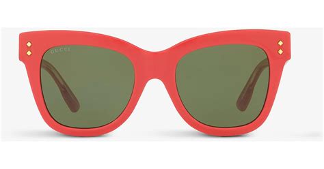 ladies gucci translucent framed sunglasses|gucci cat eye sunglasses pink.